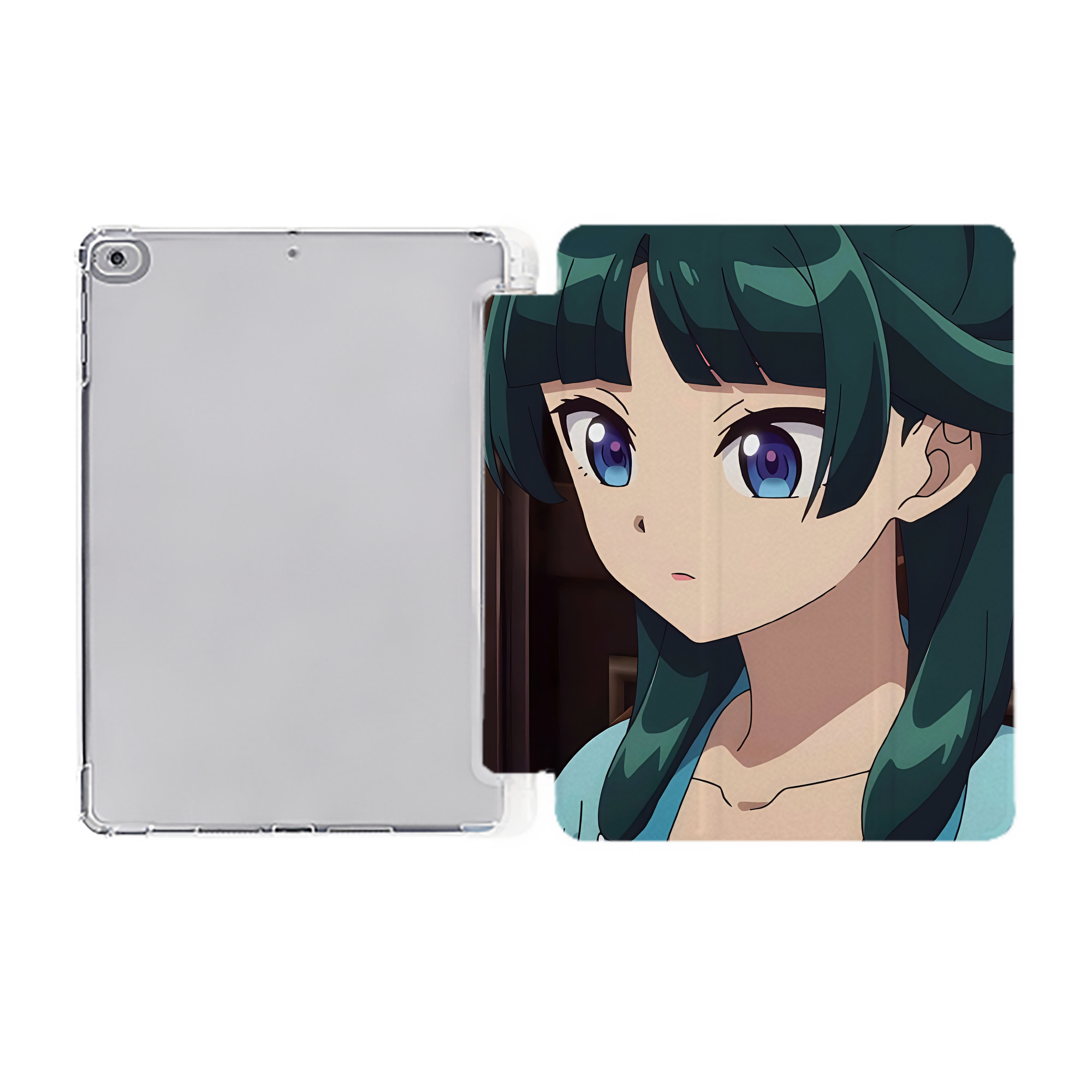 （画像用） 薬屋のひとりごと The Apothecary Diaries IPad ケース ペン収納付き 三つ折りスタンド PUレザー×シリコン 対応機種9.5/10.5/10.9インチ